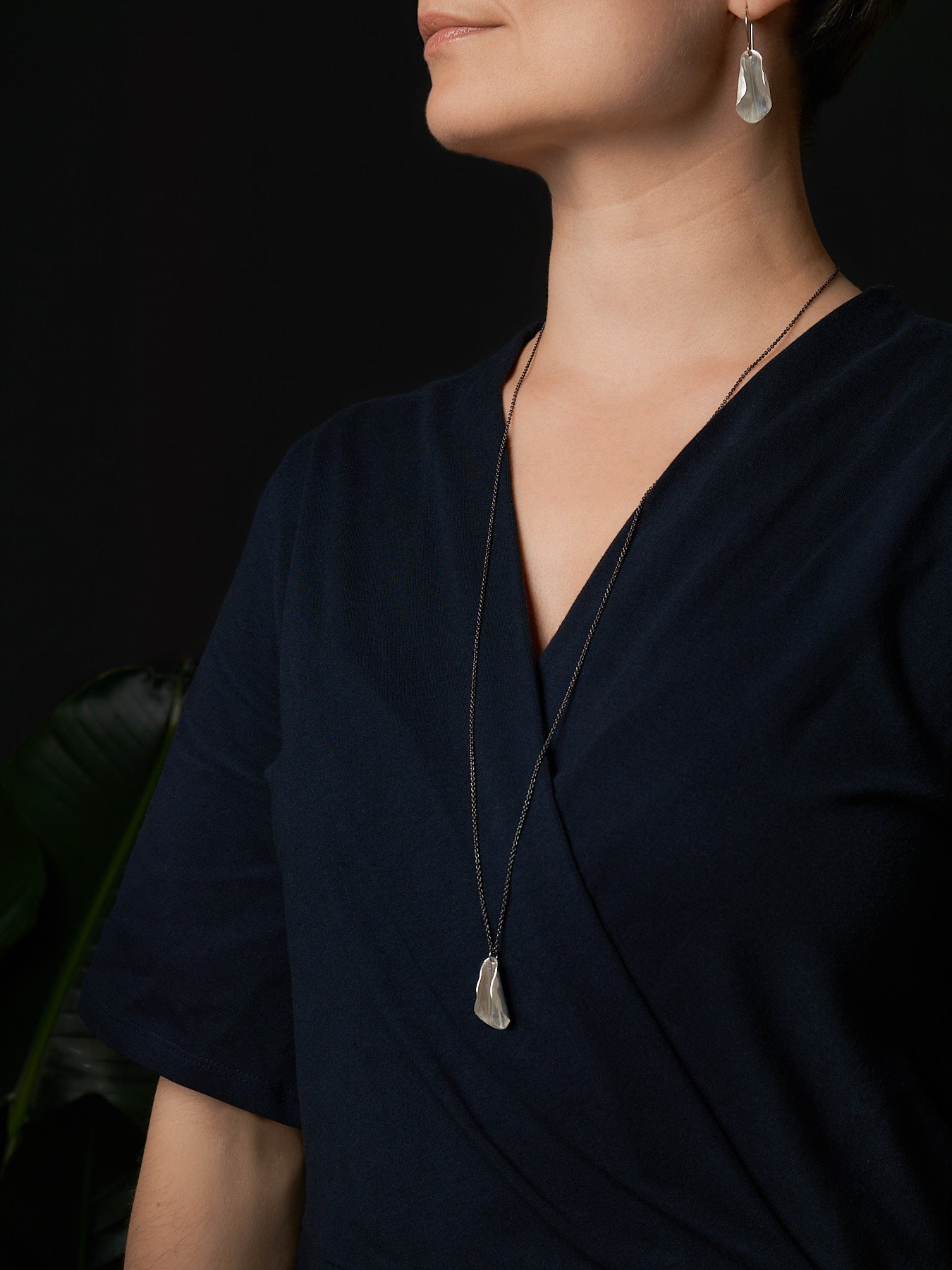 Magnolia classic necklace in silver