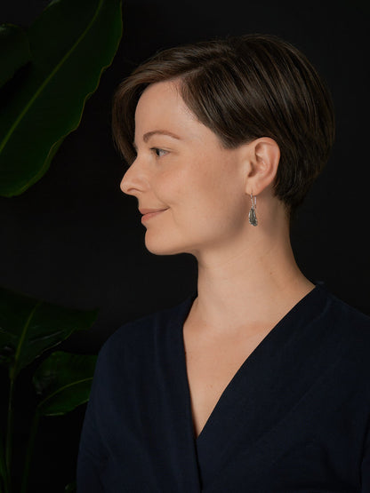 Magnolia petite earrings in silver